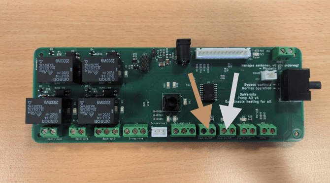 Control Unit PCB - heat cool onoff